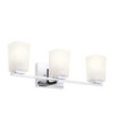 Kichler Bathroom Wall Light Opal Glass, Steel, Zinc Polished Chrome