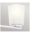 Kichler Bathroom Wall Light Opal Glass, Steel, Zinc Polished Chrome