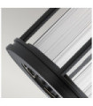 Kichler exterior wall light Transparent glass, aluminum, steel Black