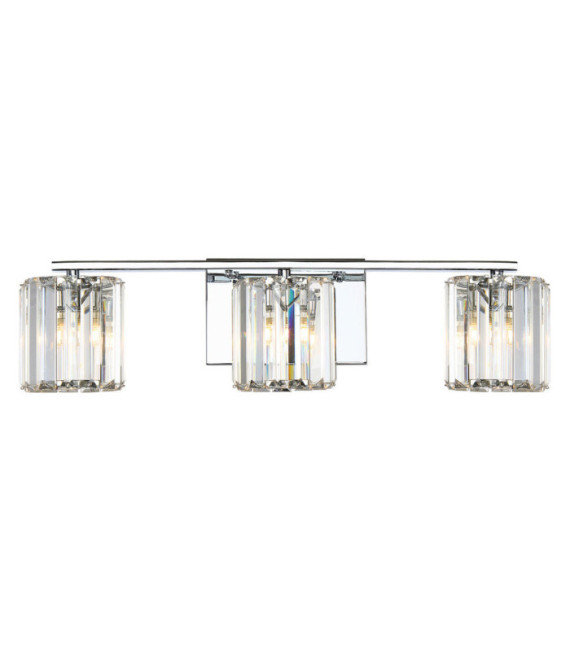 Applique murale Quoizel Acier,Cristal,Verre Chrome poli