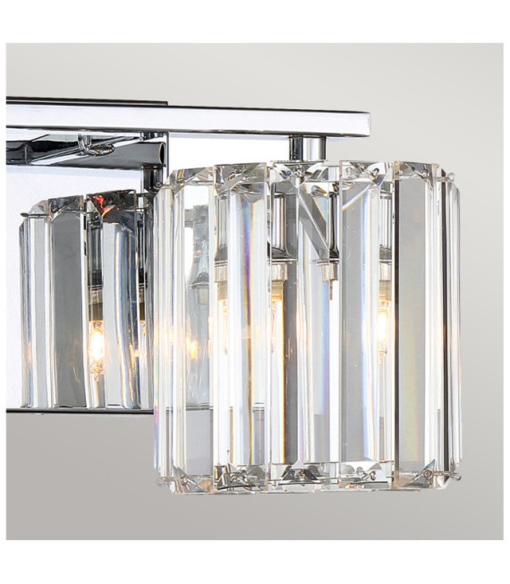 Applique murale Quoizel Acier,Cristal,Verre Chrome poli