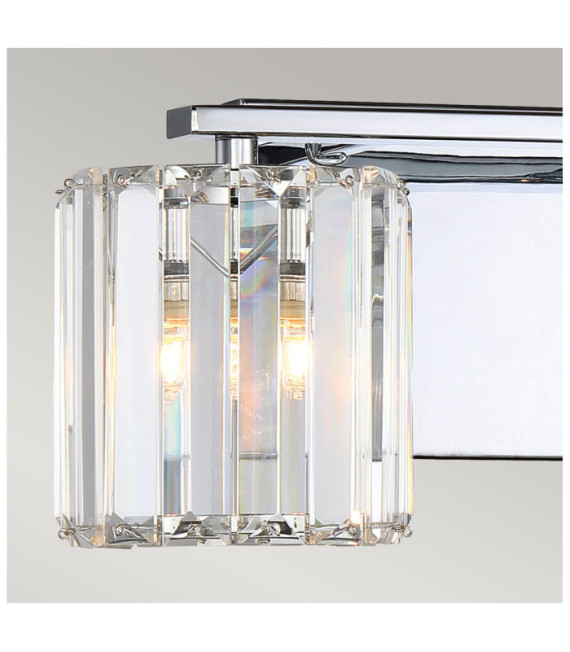 Quoizel aplique Acero, Cristal, Vidrio Cromo pulido