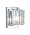 Quoizel wall light Steel, Crystal, Glass Polished chrome