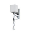 Kichler wall light Opal glass, Polished chrome steel