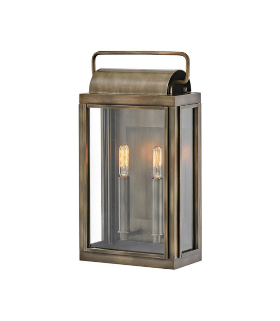 Hinkley Außenwandleuchte Transparentes Glas, Aluminium Lackierte brünierte Bronze