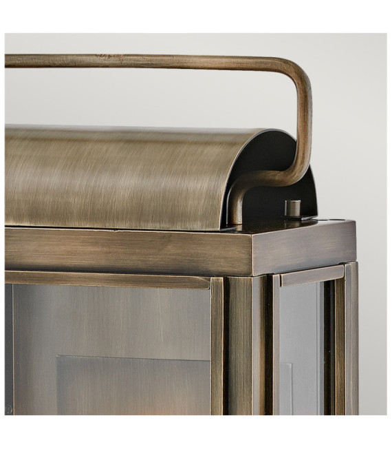 Applique murale extérieur Hinkley Verre Transparent,aluminium Bronze bruni peint