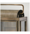 Hinkley exterior wall light Transparent glass, aluminum Painted burnished bronze