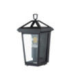 Hinkley exterior wall light Transparent glass, aluminum Museum Black