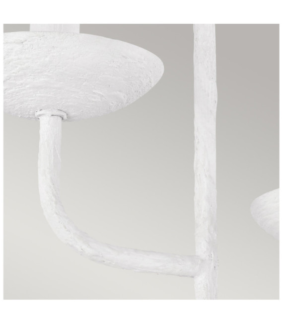 Lampada da Parete Feiss in Acciaio Gesso Bianco