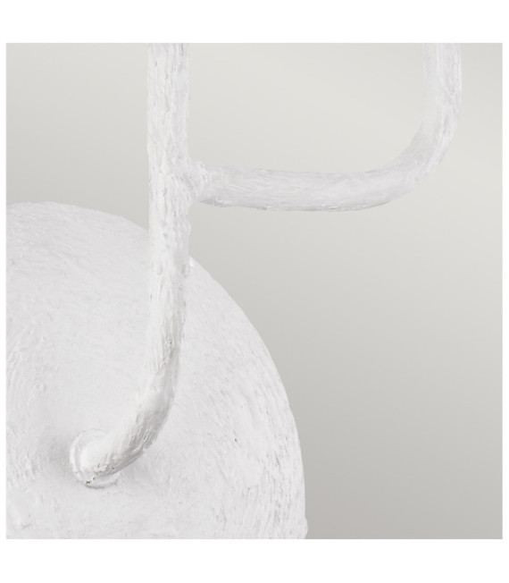 Feiss Wall Light Steel White Plaster