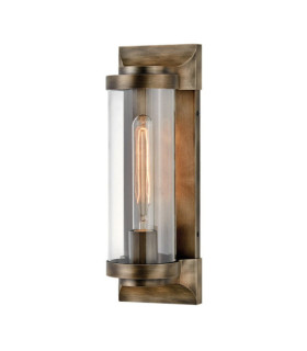 Applique murale extérieur Hinkley Aluminium,laiton,verre transparent Bronze bruni