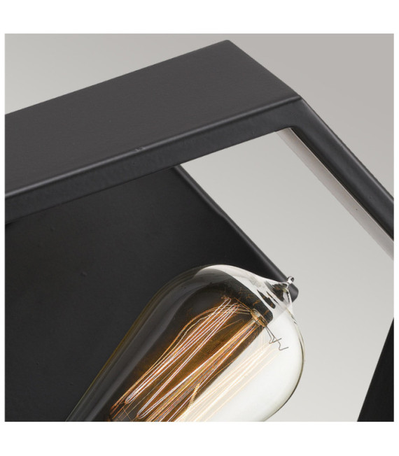 Lampada da parete Quoizel Acciaio Nero terra