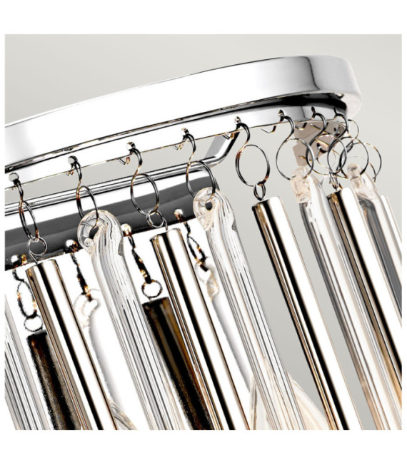 Kichler Cristal wall light, Polished chrome steel