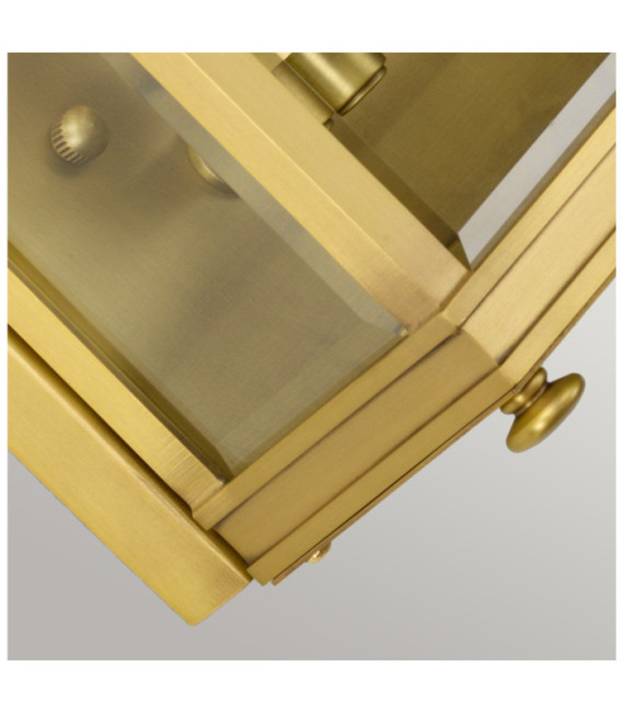 Applique da esterno Holborn Vetro trasparente, Ottone Ottone spazzolato