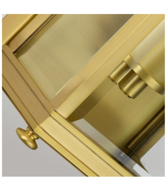 Applique da esterno Holborn Vetro trasparente, Ottone Ottone spazzolato