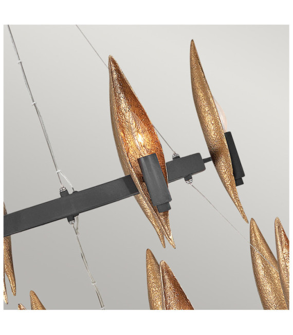 Hinkley Pendant Light Aluminum,resin,steel Carbon black with luxury gold