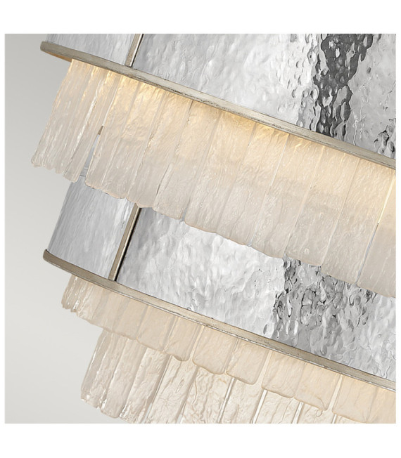 Suspension Hinkley Acier inoxydable,cristal L'or champenois