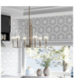 Kichler pendant light Clear fluted glass, polished nickel steel