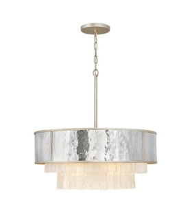 Suspension Hinkley Acier inoxydable,cristal L'or champenois