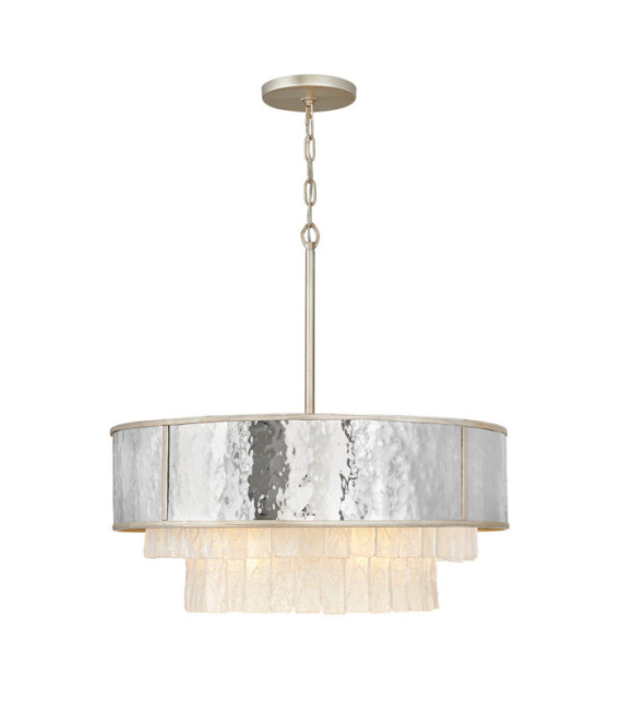 Suspension Hinkley Acier inoxydable,cristal L'or champenois