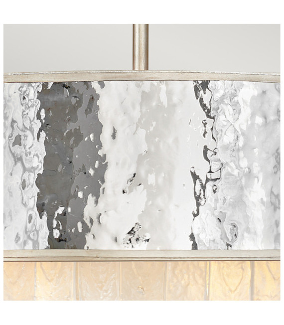 Suspension Hinkley Acier inoxydable,cristal L'or champenois