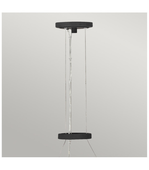 Suspension Hinkley Aluminium,résine,acier Noir de carbone avec or de luxe