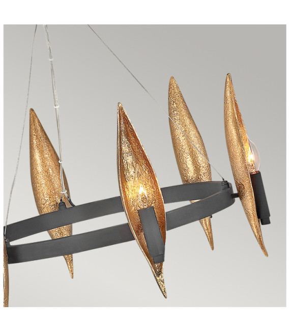 Hinkley Pendant Light Aluminum,resin,steel Carbon black with luxury gold