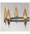 Hinkley Pendant Light Aluminum,resin,steel Carbon black with luxury gold