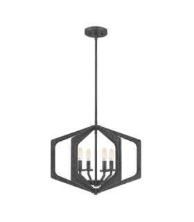 Suspension Quoizel Acier Vieux Noir