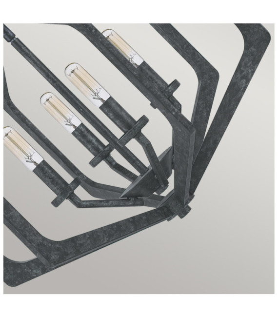 Suspension Quoizel Acier Vieux Noir