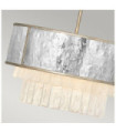 Suspension Hinkley Acier inoxydable,cristal L'or champenois