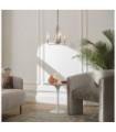 Suspension Kichler Verre cannelé transparent,acier Nickel poli