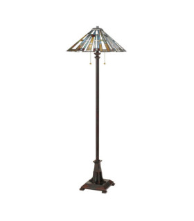 Quoizel Floor Lamp Steel, resin, art glass Valiant bronze