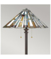 Lampadaire Quoizel Acier,résine,verre d'art Bronze vaillant