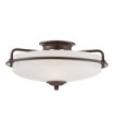 Quoizel Ceiling Light Opal Glass, Palladian Bronze Steel
