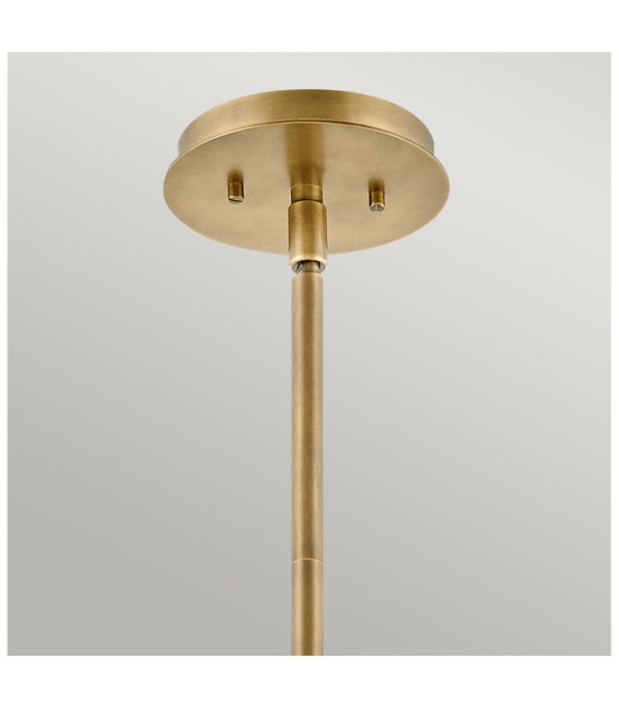 Lampada a sospensione Hinkley Alluminio, vetro trasparente, acciaio Ottone Heritage