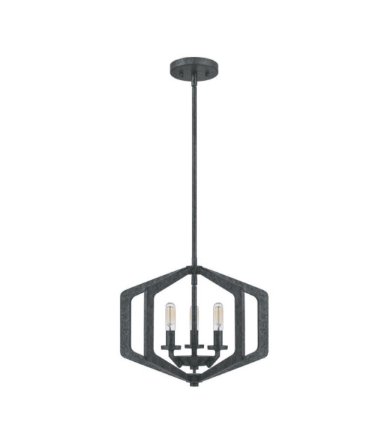 Suspension Quoizel Acier Vieux Noir