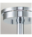 Plafonnier Hinkley Verre Opale,Acier Chrome poli