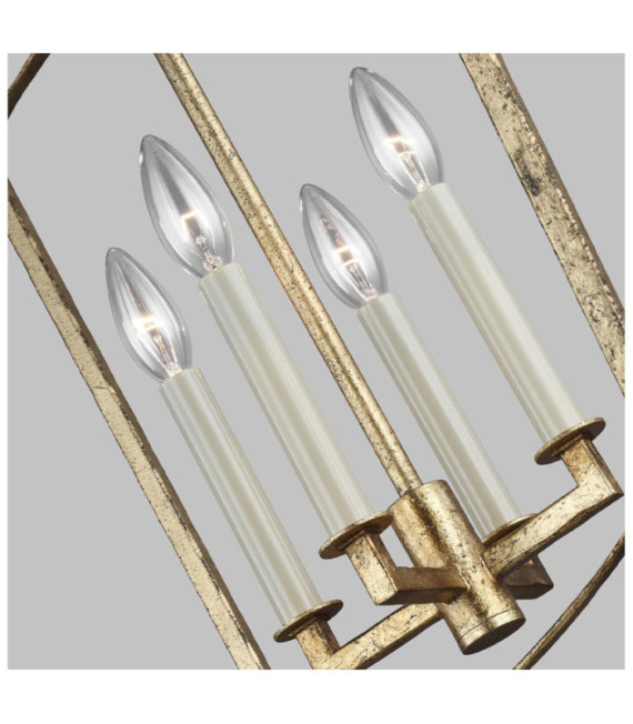 Feiss Pendant Steel Antique Gold