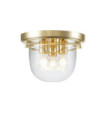 Quoizel Ceiling Light Glass, Steel Polished Brass