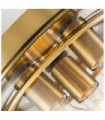 Quoizel Ceiling Light Glass, Steel Brushed Brass