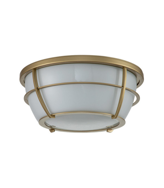 Lámpara de techo Baño Quoizel Vidrio, Acero Latón natural pintado