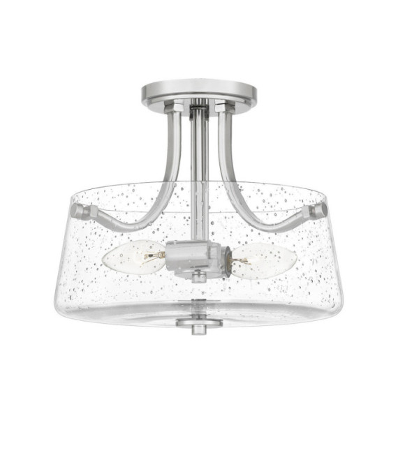Quoizel Ceiling Light Glass, Polished Nickel Steel