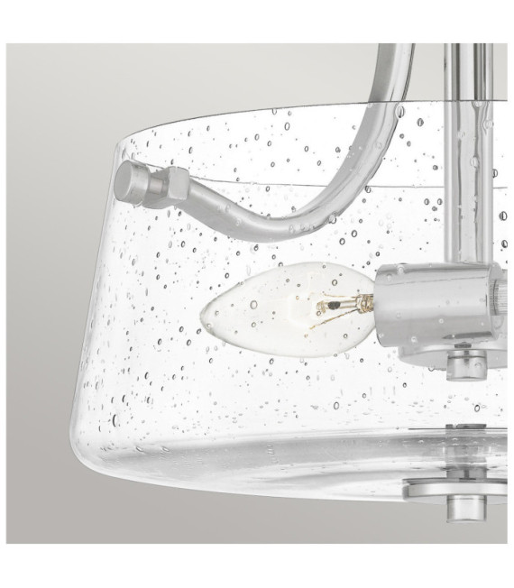 Quoizel Ceiling Light Glass, Polished Nickel Steel