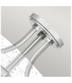 Plafonnier Quoizel Verre,Acier Nickel poli