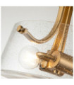 Quoizel Ceiling Light Glass, Steel Brushed Brass