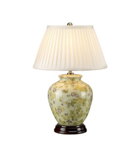 Lampadaire Yellow Porcelaine Jaune et violet