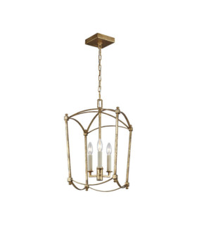 Feiss Pendant Steel Antique Gold