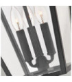 Hinkley outdoor pendant light Aluminum, transparent glass Museum Black