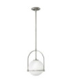 Hinkley Pendant Steel, Opal Glass Brushed Nickel